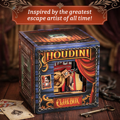 Cluebox - Houdini's Magic Escape - Brain Teaser Puzzle Box