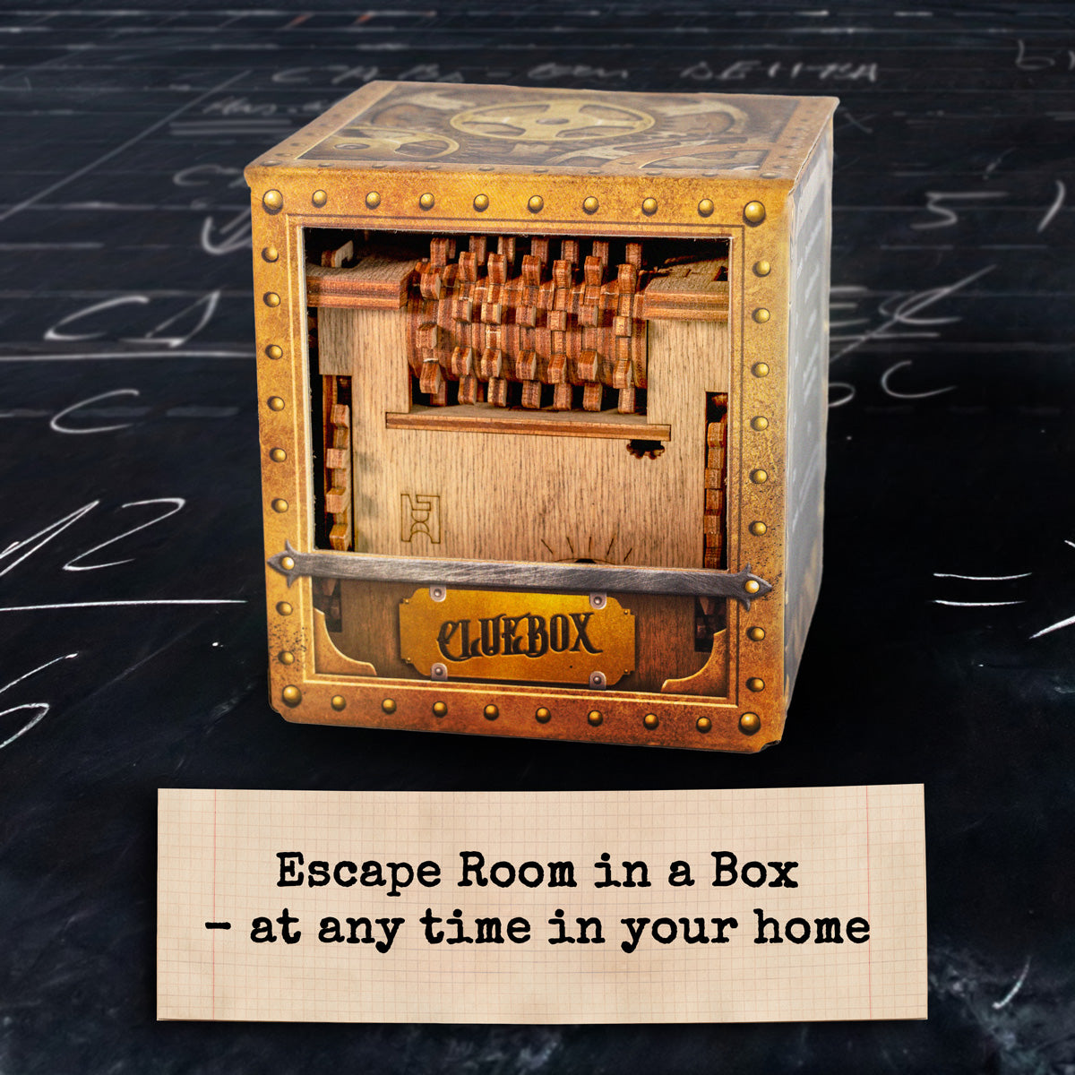 Schrödinger's Cat Cluebox – 3D Wooden Escape Room Box | iDventure