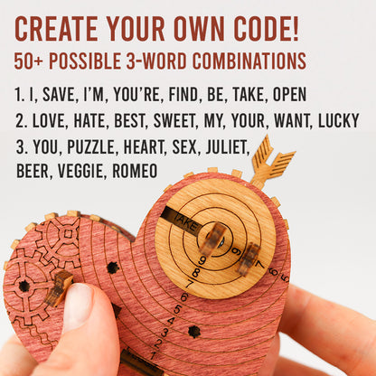 Tin Woodman's Heart. A mechanical box with a code lock