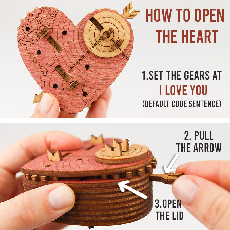 Tin Woodman's Heart. A mechanical box with a code lock