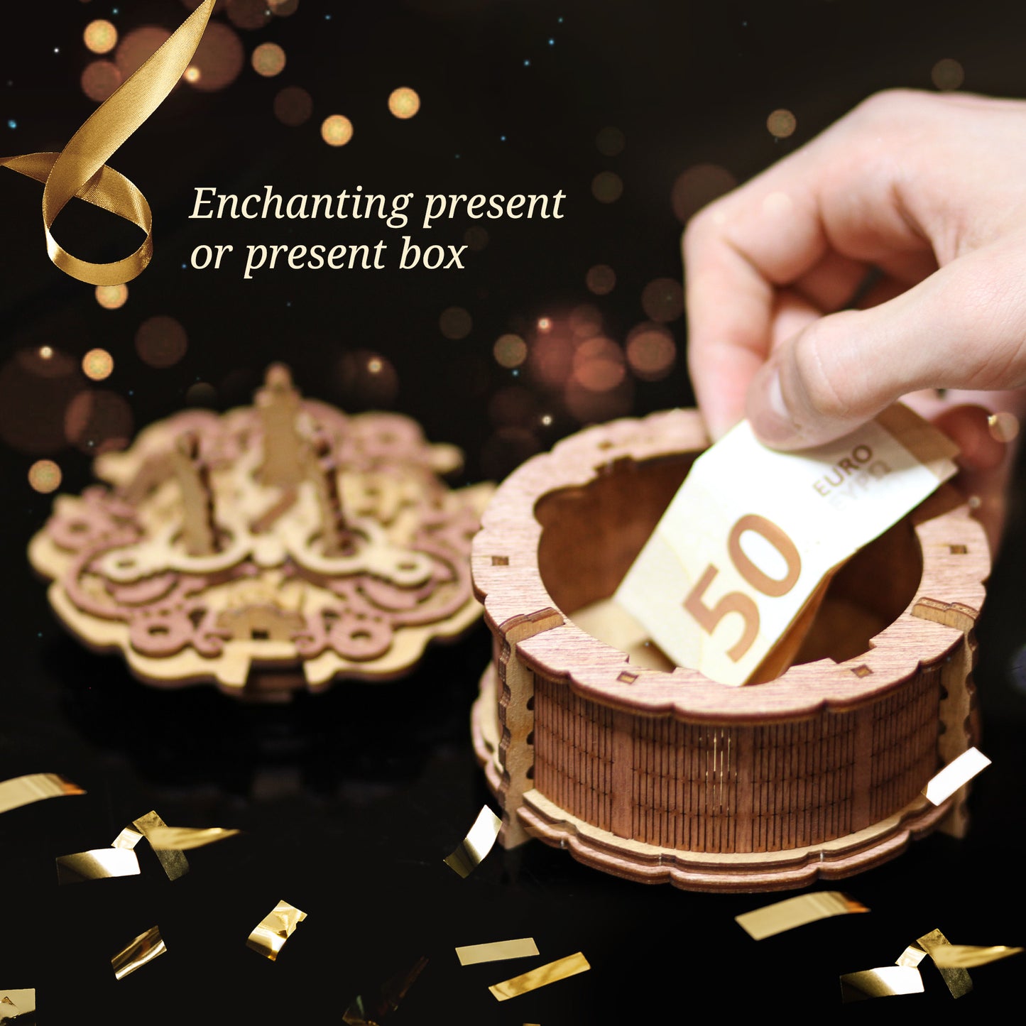 Birthday Cake - Gift Puzzle Money Box