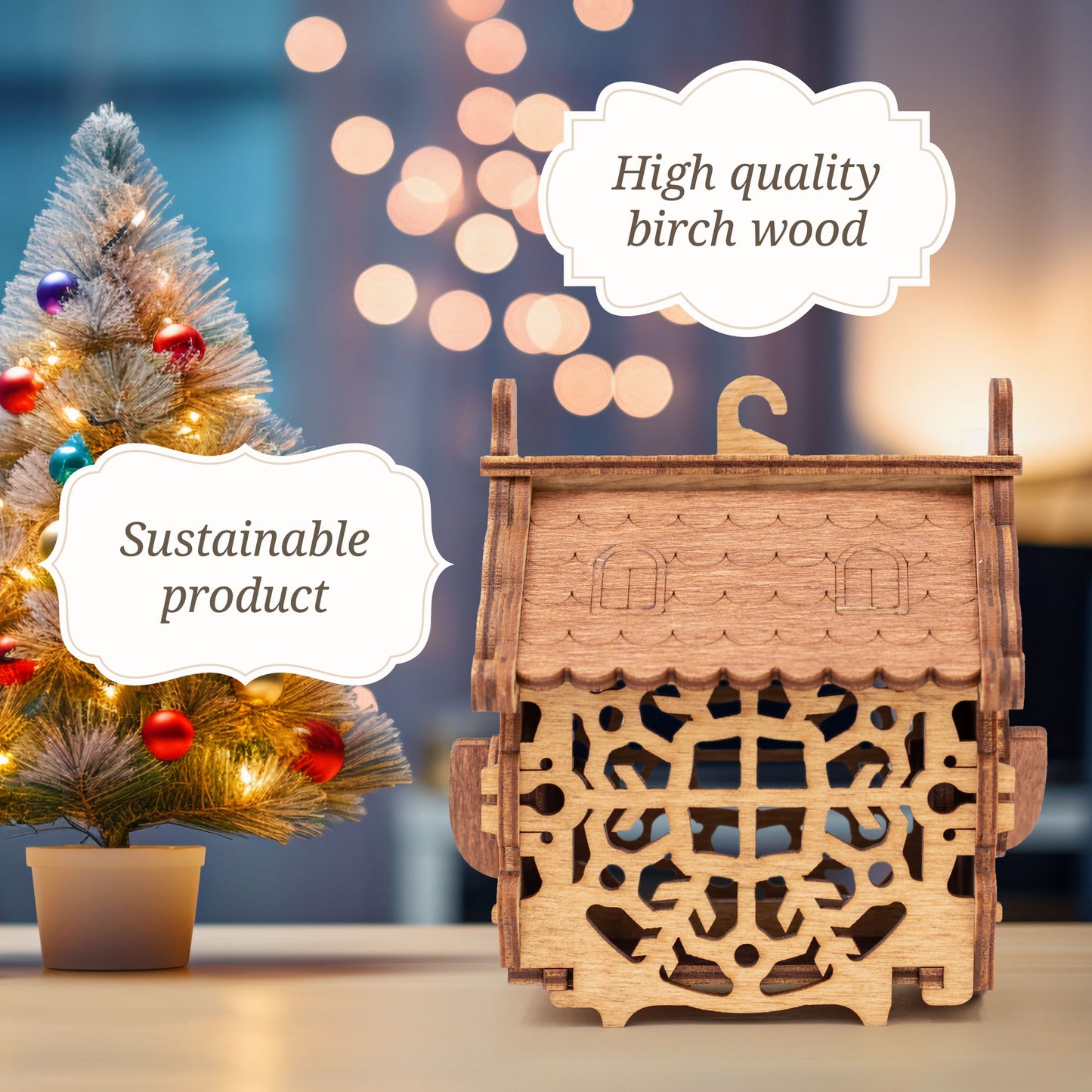 "Happy New Year" Puzzle Box - Wooden kit