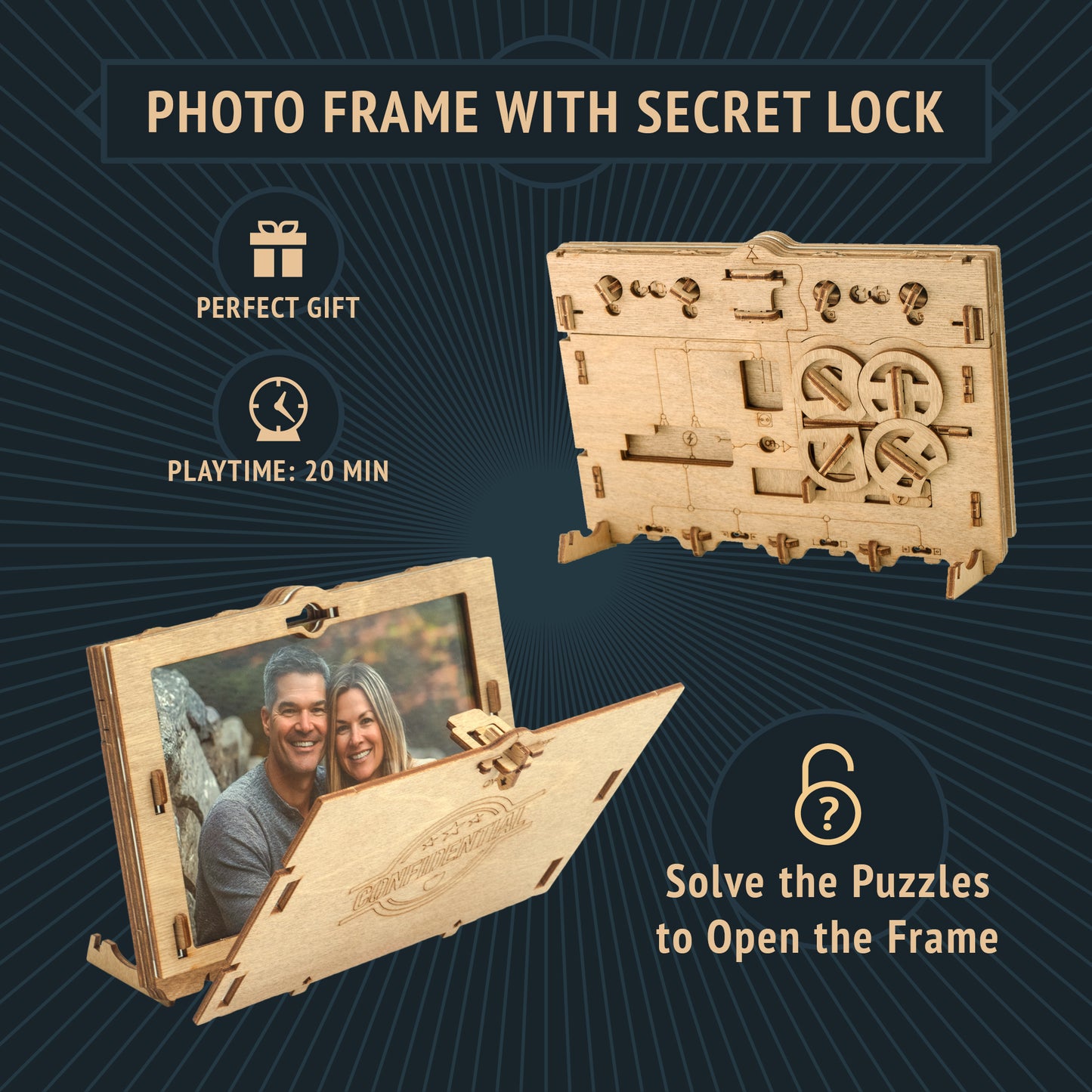 ClueFrame - Puzzle Photo Frame