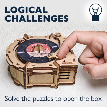 Record Player - Gift Puzzle Money Box