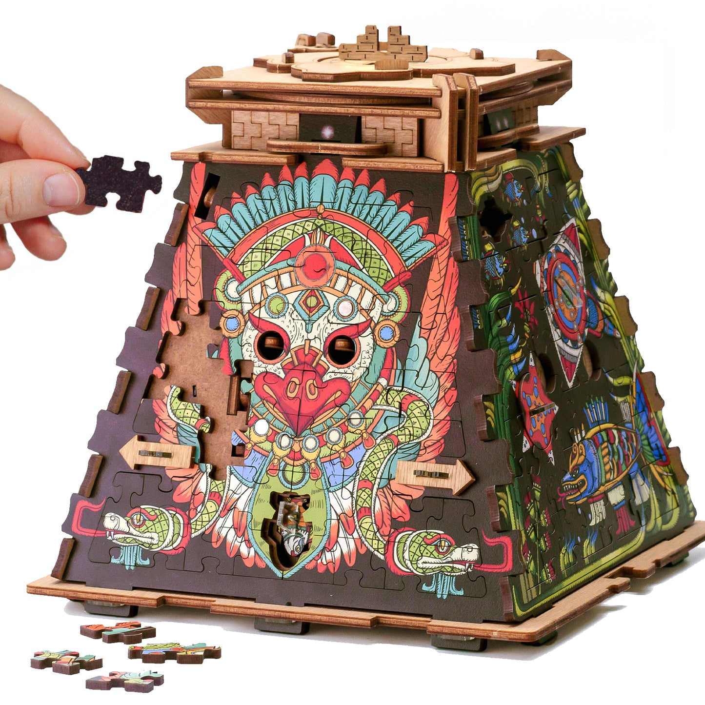 Cluepuzzle Pyramid of the Sun - Jigsaw puzzle box