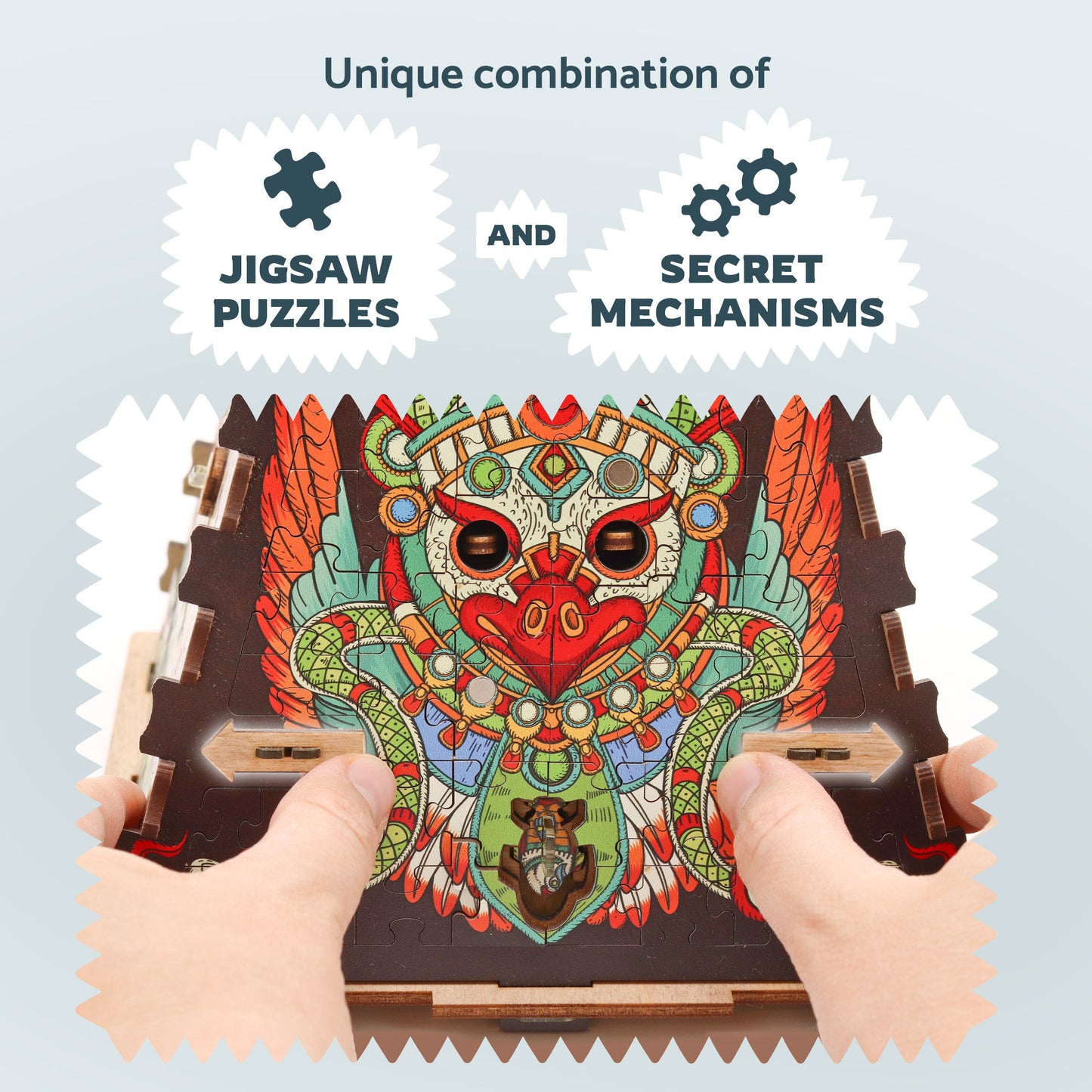 Cluepuzzle Pyramid of the Sun - Jigsaw puzzle box