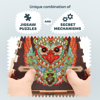 Cluepuzzle Pyramid of the Sun - Jigsaw puzzle box