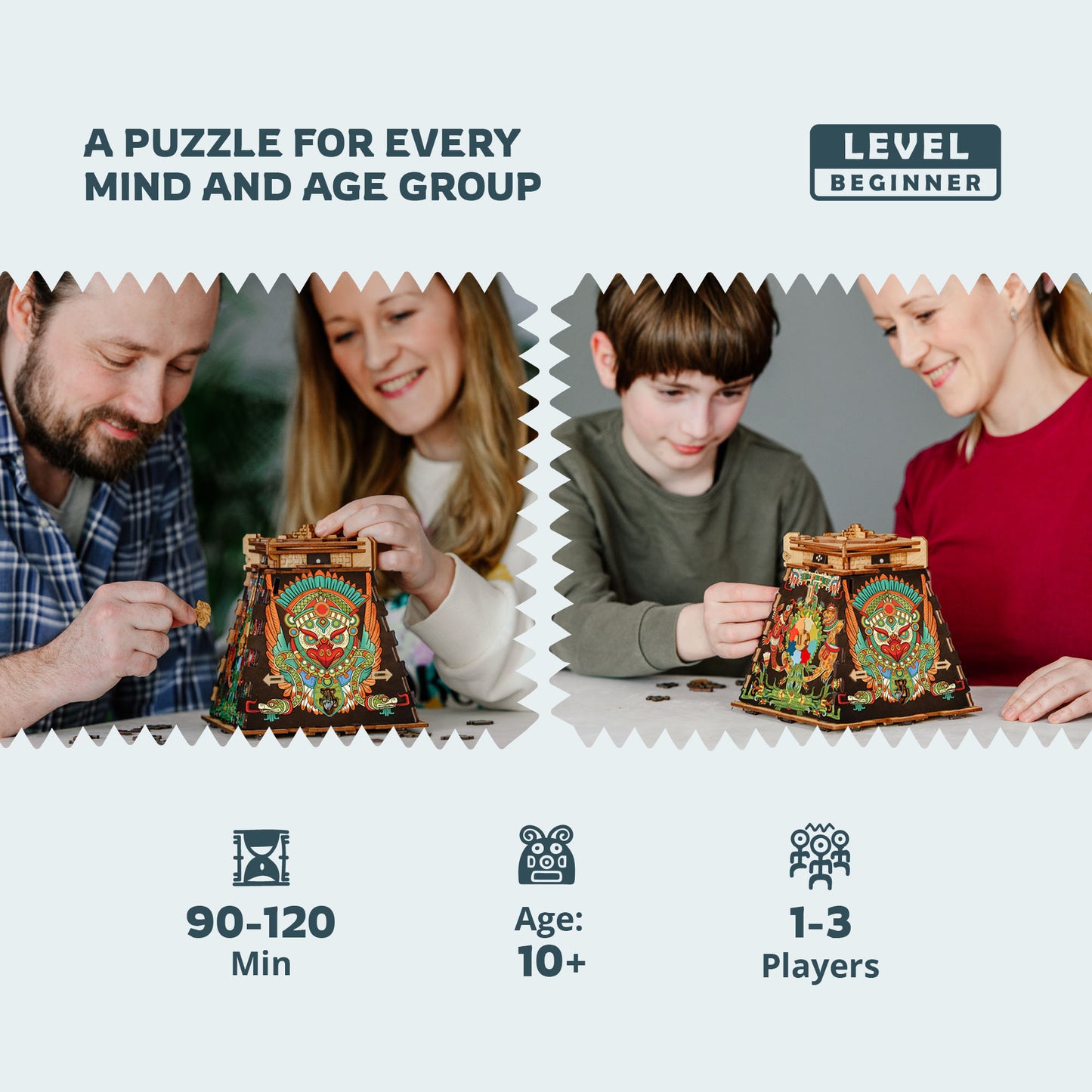 Cluepuzzle Pyramid of the Sun - Jigsaw puzzle box