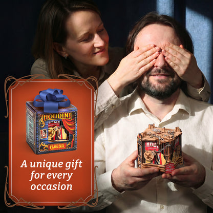 Cluebox - Houdini's Magic Escape - Brain Teaser Puzzle Box
