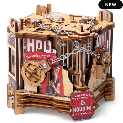 Cluebox - Houdini's Magic Escape - Brain Teaser Puzzle Box
