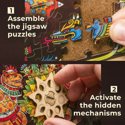 Cluepuzzle Pyramid of the Sun - Jigsaw puzzle box