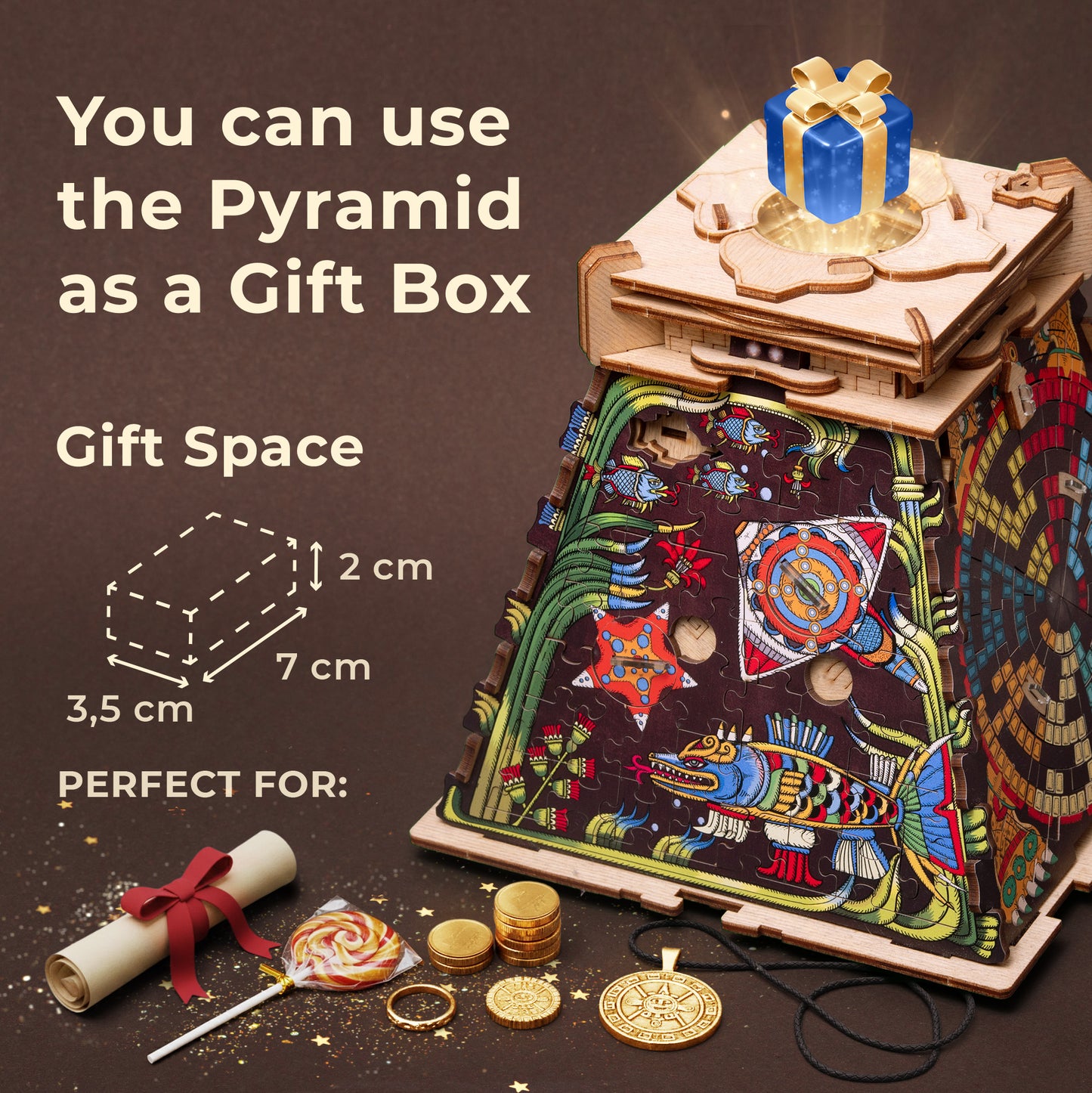 Cluepuzzle Pyramid of the Sun - Jigsaw puzzle box