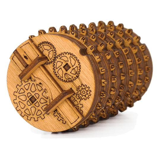 Kryptos - Cryptex Puzze Box Wooden Kit