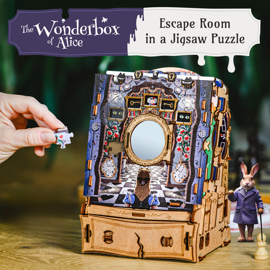 Cluepuzzle Wonderbox of Alice - Jigsaw puzzle box