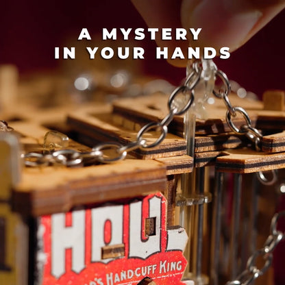 Cluebox - Houdini's Magic Escape - Brain Teaser Puzzle Box