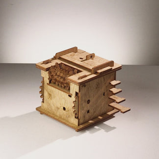 IDventure Cluebox Schrödinger's Cat - Puzzle Escape Room 3D En Bois Pour Adultes